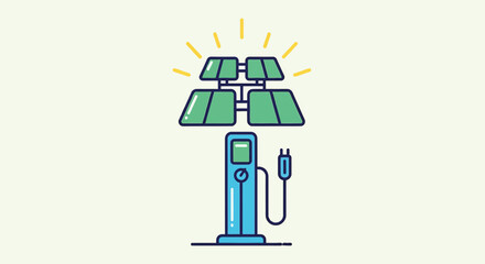 Solar charging station for electric vehicles