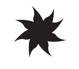 black and white flower