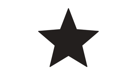 Star symbol on white background