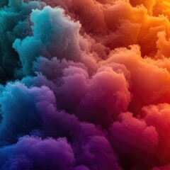 Naklejka premium A mesmerizing digital canvas showcasing the extreme intensity and richness of color, featuring swirling, dense, and highly saturated pigment layers ,pigment ,intensity ,energy
