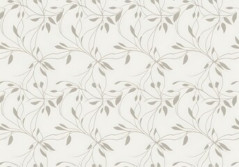 Fototapeta premium Botanical elegance repeating pattern neutral color scheme for design asset