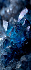 Sapphire Cluster Close-Up Texture
