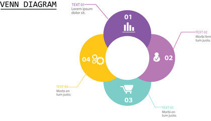 Modern Infographic Vector Futuristic Template