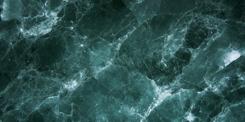 Fototapeta premium Elegant Deep Green Marble Stone Texture Background with Natural Veins for Luxurious Interior Design