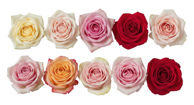 Elegant pastel roses in full bloom create a stunning floral display, perfect for romantic designs and heartfelt messages