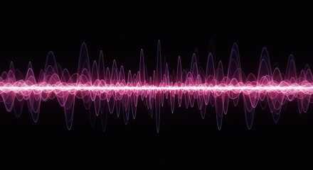 Abstract digital wave patterns flowing smoothly across the screen, depicting frequency, sound visualization, or rhythmic movement concept ,fluctuation ,flowing ,modern