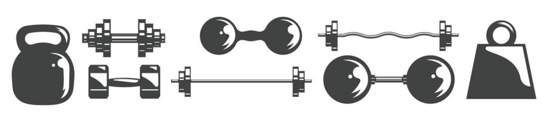 dumbell icons
