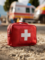Emergency Medical Kit With White
