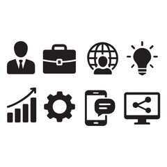 Business and technology icon vector