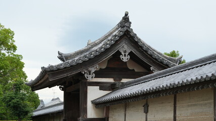 Fototapeta premium The classical architectures view located in the old temple of the Japan