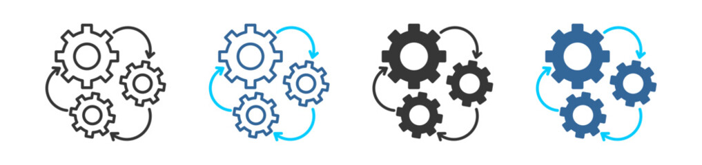  icon set multiple style collection