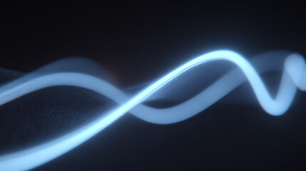 Dynamic abstract lines create mesmerizing visual effect against dark background, evoking sense of movement and energy