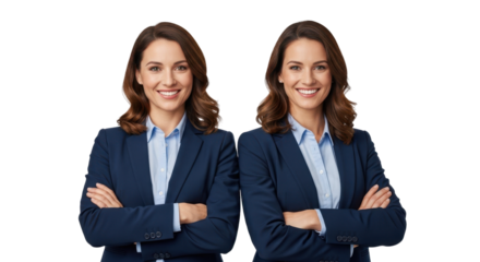 Confident businesswoman beaming with success, ready to lead and inspire a modern corporate team with professionalism