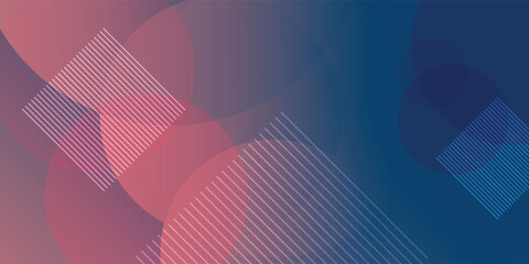 Abstract circles and squares, pink, blue background with diagonal lines for modern presentations offers clean and contemporary visual appeal to engage viewers and enhance content impact