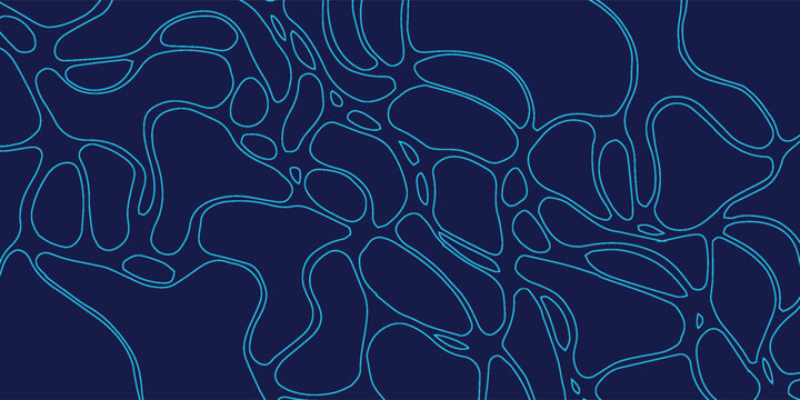 Abstract Network Blue, Aqua, Navy Shapes: Visual Representation, for Backgrounds. A captivating pattern evoking modern technology, connectivity and seamless design, great for templates and more