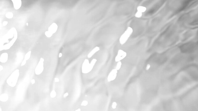 Sharp High Contrast Abstract Water Caustic Net Pattern on White
