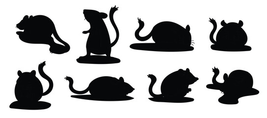 gerbil cartoon vecto