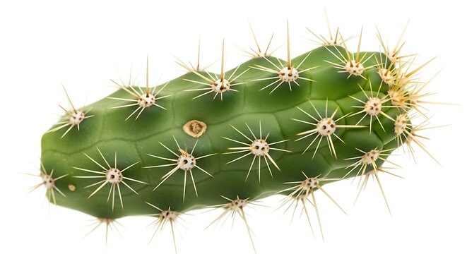Isolated green cactus - Powered by Adobe