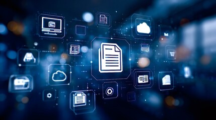 Digital document management system collecting online data