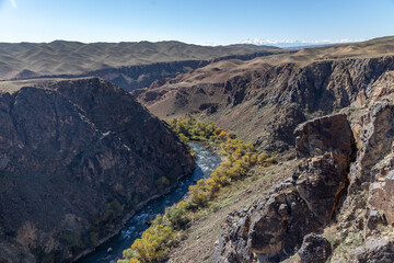 Obraz premium Black Canyon. Charyn national park, Almaty region, Kazakhstan.