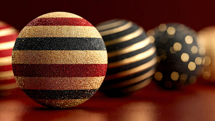 Christmas Themed Background With Copy-space and Vibrant Festive Colours