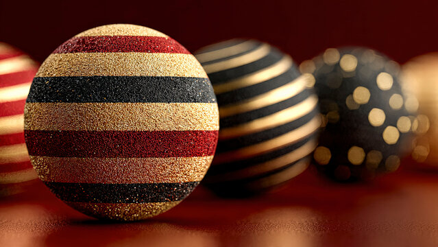 Christmas Themed Background With Copy-space and Vibrant Festive Colours
