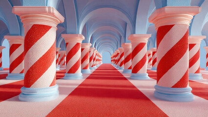 Christmas Themed Background With Copy-space and Vibrant Festive Colours