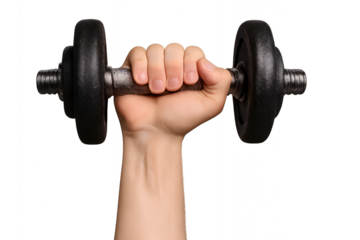 Hand Holding Dumbbell for Health and Fitness.