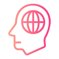 earth day gradient icon