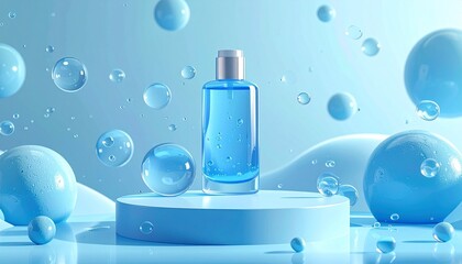 translucent blue spheres minimalist architecture soft lighting abstract surreal composition futuristic design --v 5 --ar 16:9