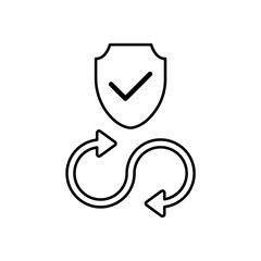 Obraz premium Icon a devsecops, isolated against a clean background.