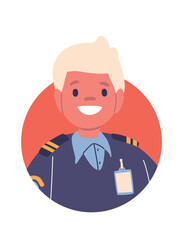 Boy child police sergeant avatar