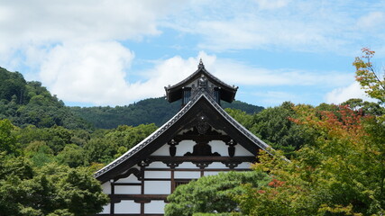Naklejka premium The classical architectures view located in the old temple of the Japan