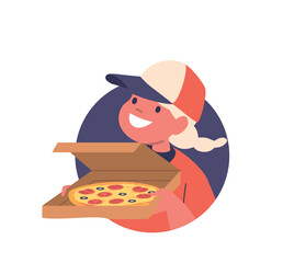 cute girl child courier avatar