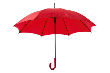 red umbrella isolated on white or transparent png