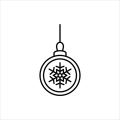 Fototapeta premium Christmas balls icon. Collection of New Year toys for a tree. Balls with a pattern for winter decoration. Isolated on white background. 