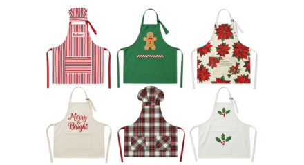 Christmas Kitchen Aprons. Festive Holiday Baking & Cooking Accessories
