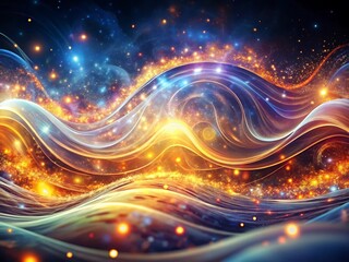 Abstract luminous waves and sparks