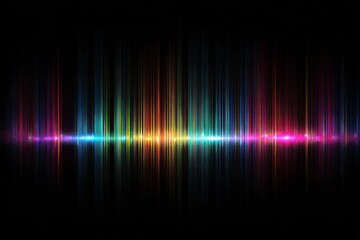 Vibrant Abstract Rainbow Audio Wave Background