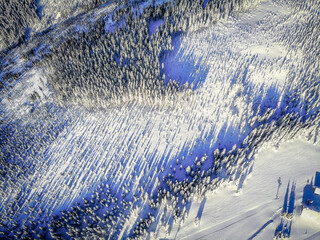 winter landscape in the mountains, Krkono&scaron;e