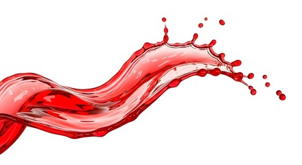 pink liquid splash wave