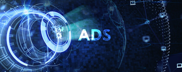 Programmatic Advertising concept. 3d illustration