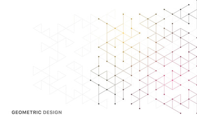 Abstract vector background with a geometric pattern of triangle shapes. Graphic design element 