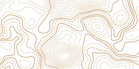 Topographic gold luxury map background. Geographic abstract pattern.Modern design with White background with topographic wavy pattern design.paper texture Imitation of a geographical map shades
