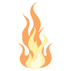Modern layered fire flame vector graphic element symbol background