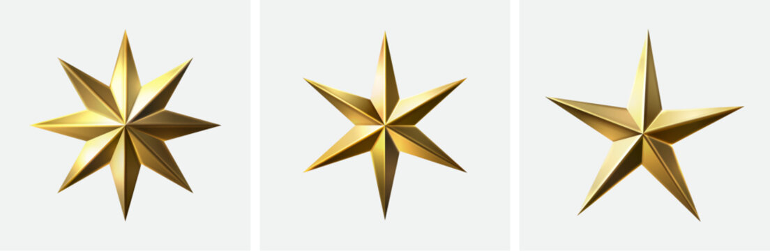 gold star on white background