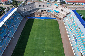 Construction process of stadiums in reinforced concrete