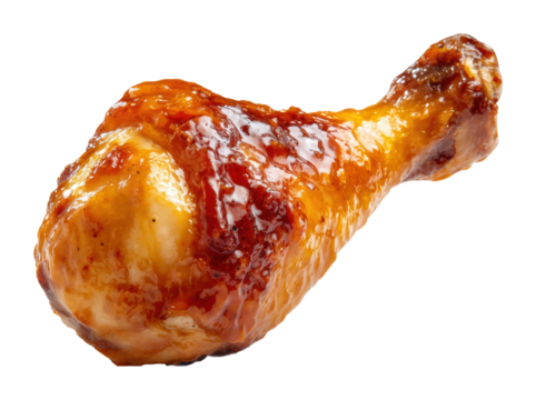 Grilling chicken drumsticks backyard bbq food isolated on transparent background