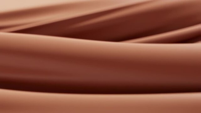 Abstract Smooth Brown Fluid Waves Background Texture