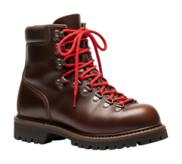 Hiking adventure boots terrain product showcase stylish design isolated on transparent background